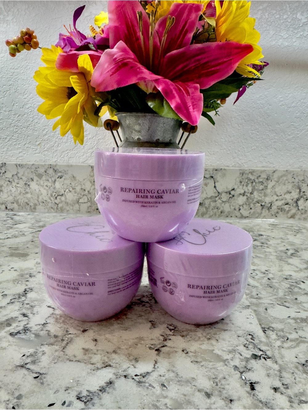 La Chic Caviar Repairing Hair Mask Infused w/ Keratin & Argan Oil